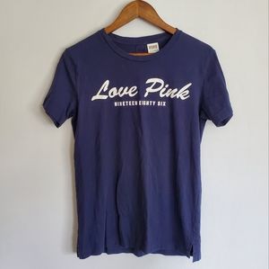 PINK Slit Back Tee size XS